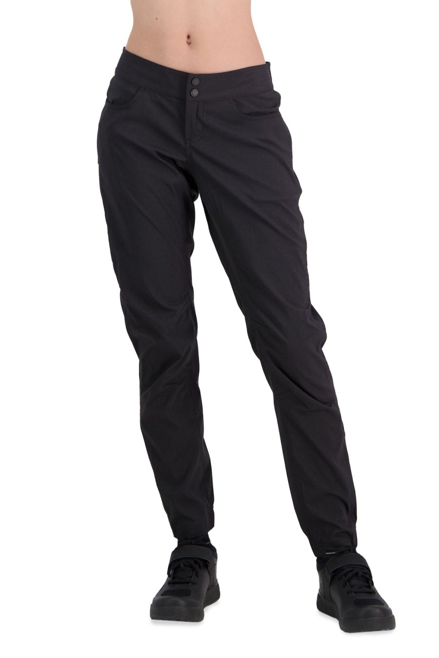 Naiset Mons Royale Pyoraily | Naisten Virage Pants - Kierratetty Polyesteri & Merino Black