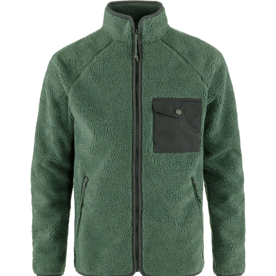 Miehet Fjällräven Fleece-Paidat | Miesten Vardag Pile Fleecetakki - Kierratettya Polyesteria