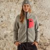 Naiset Maloja Laskettelu & Lumilautailu | Naisten Birkenpilzm. Mountain Fleece-Takki Grey Melange