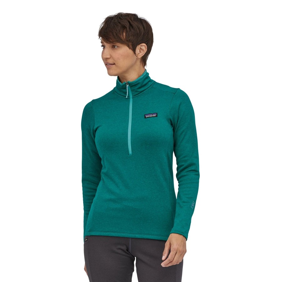 Naiset Patagonia Patagonian Naisten Uutuudet | Naisten R1 Daily Zip Neck - Kierratetty Polyesteri