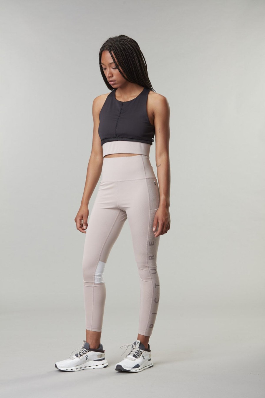 Naiset Picture Organic Jooga | Naisten Sanna Crop Top - Kierratetty Polyesteri Black