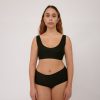 Naiset Organic Basics Rintaliivit | Naisten Invisible Bra - Saumattomat Rintaliivit Kierratettya Nailonia Black