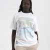 Miehet Pure Waste T-Paidat | Unisex Earth Loose Fit T-Paita - Kierratetty Puuvilla Ja Kierratetty Polyesteri White