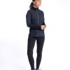 Naiset Devold Juoksu | Naisten Running Cover Zip Neck Juoksupaita - Merinovillaa Caviar